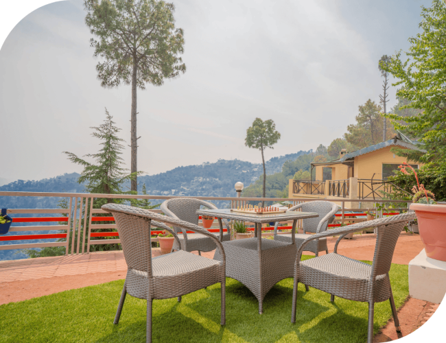 Homestay Outside Sitting Area