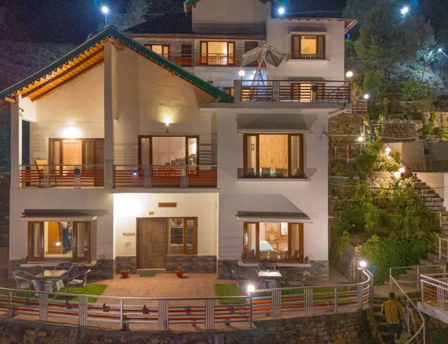 Vishuddha Homestay Night Outside View